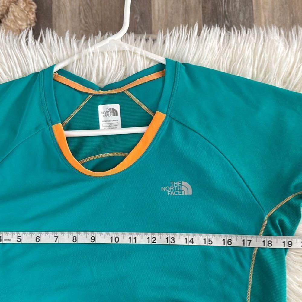The North Face Teal and Orange Athletic Top - Picture 3 of 6